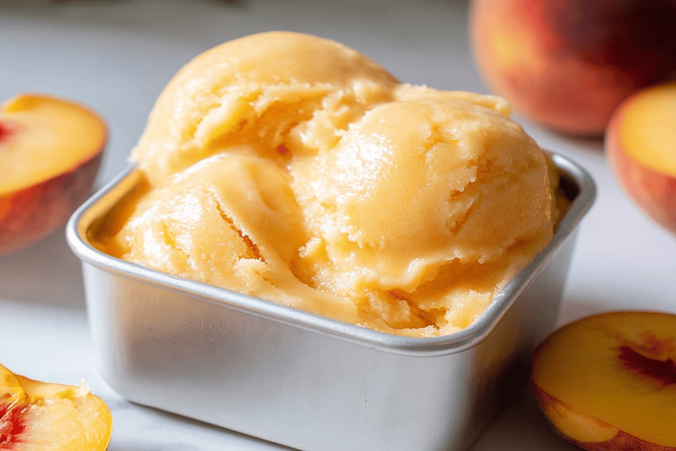 Peach Sorbet Recipe