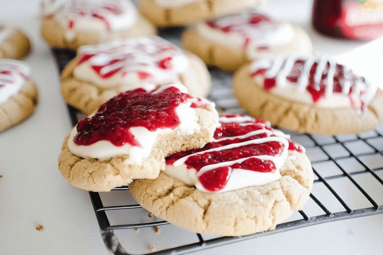 Raspberry Cheesecake Cookies