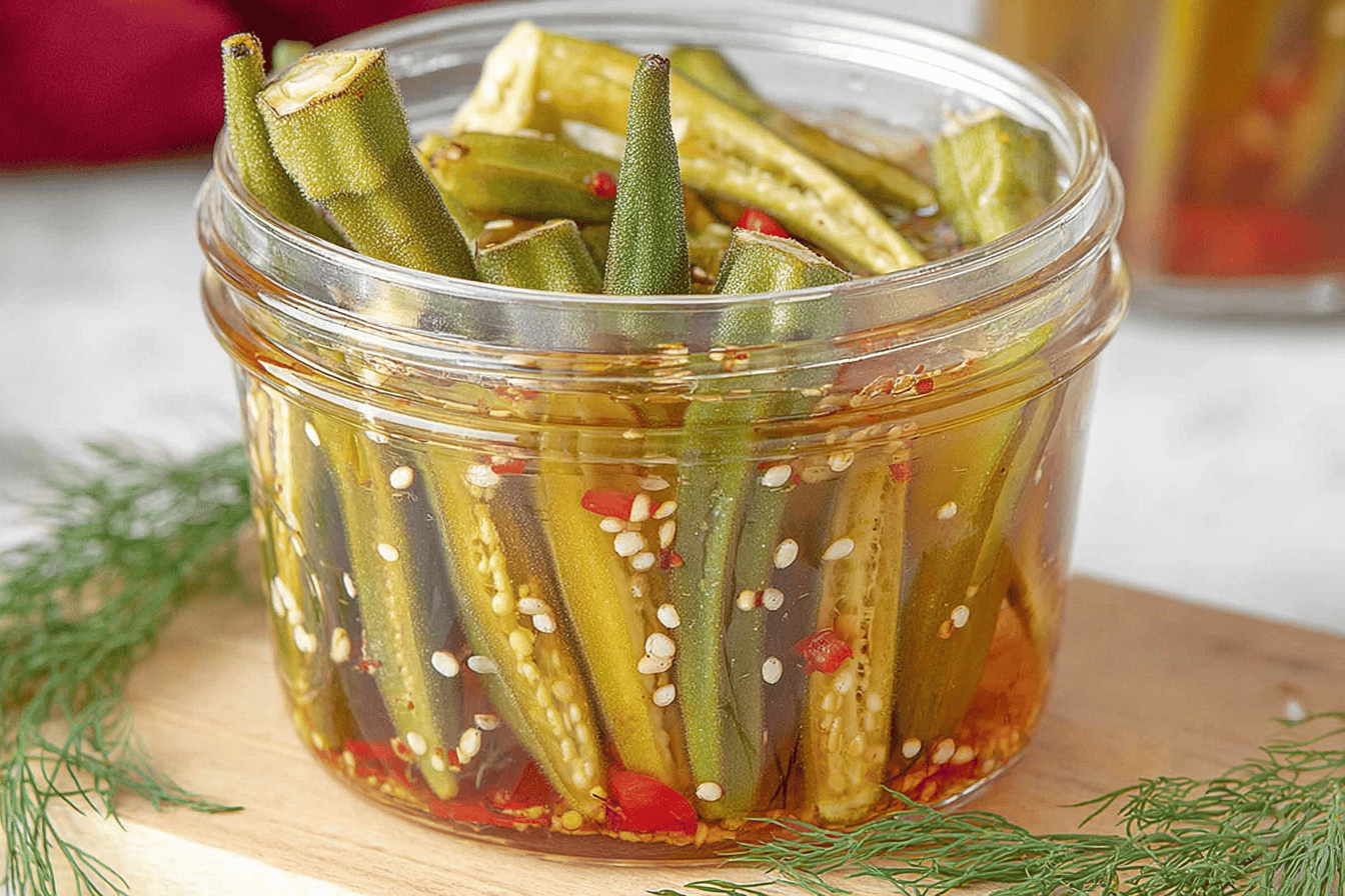 Refrigerator Pickled Okra
