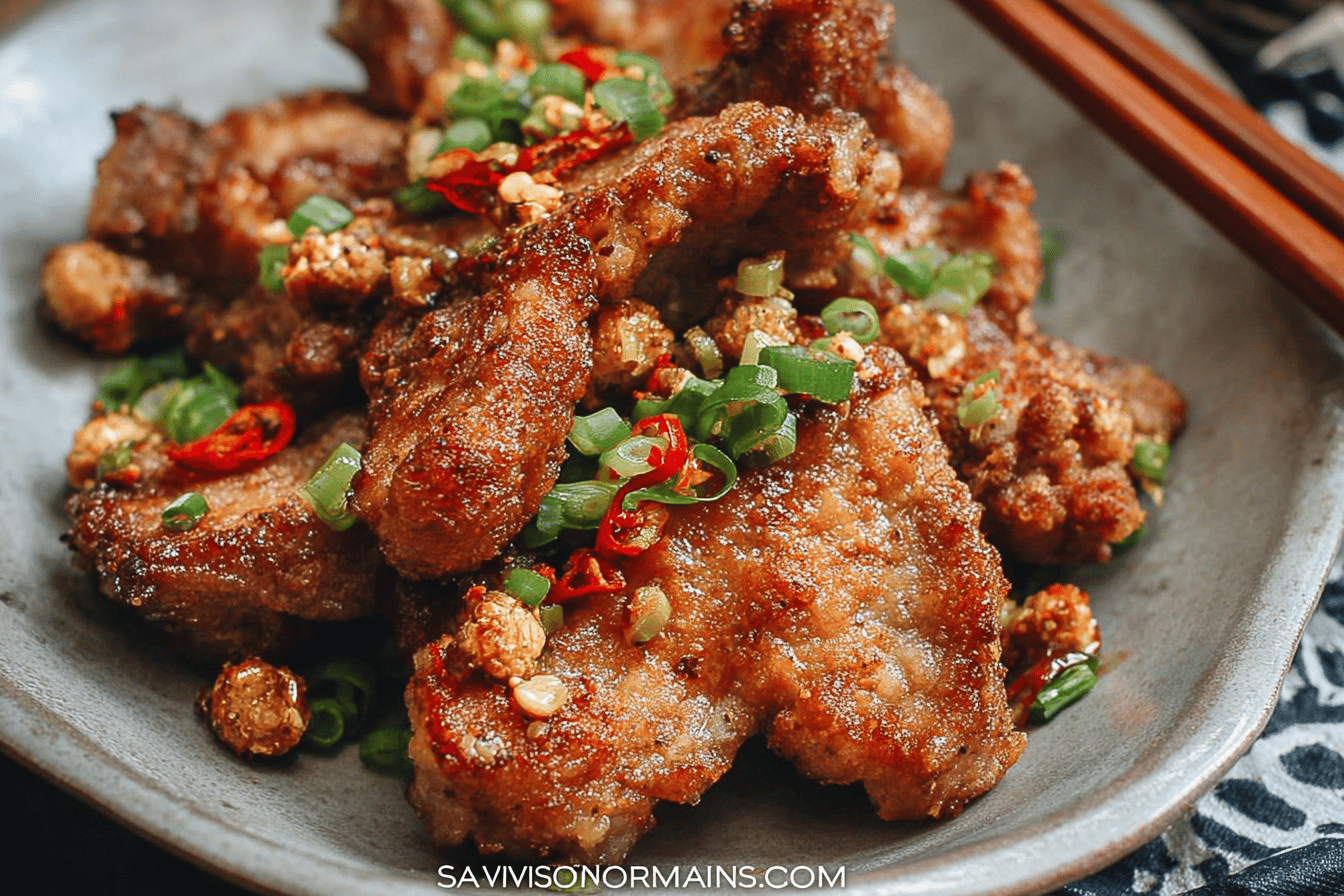 Salt and Pepper Pork Chops