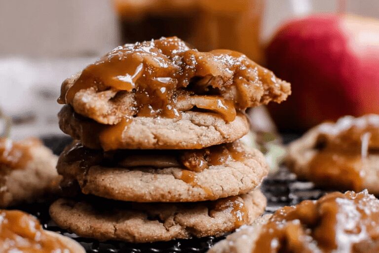 Salted Caramel Apple Pie Cookies