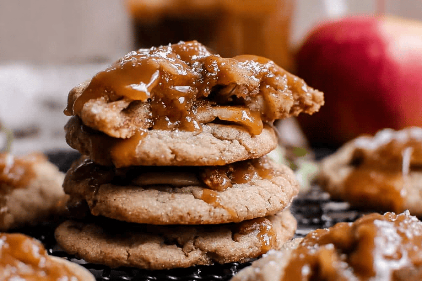 Salted Caramel Apple Pie Cookies