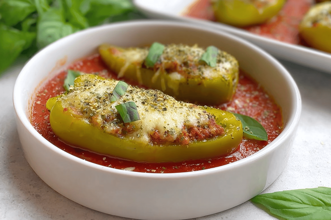 Savory Stuffed Banana Peppers