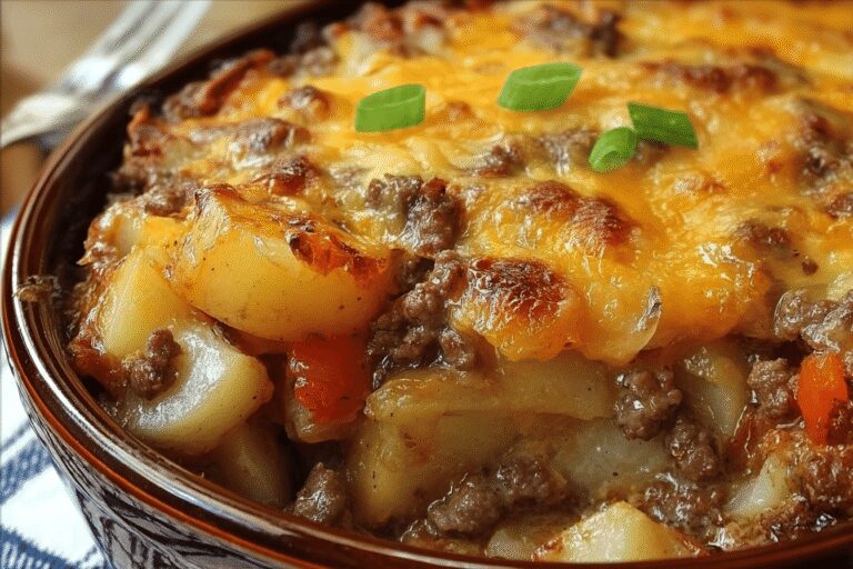 Southern Hamburger Potato Casserole