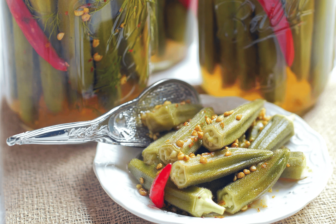 Spicy Pickled Okra Recipe