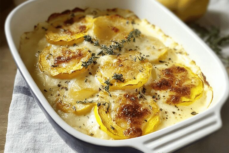 Squash Gratin with Mornay Sauce