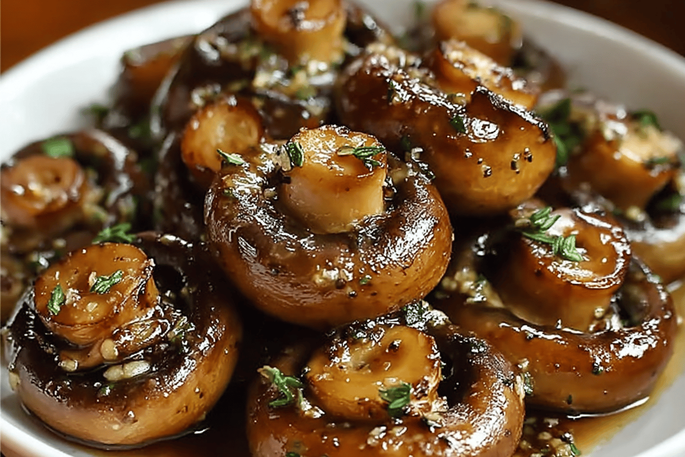Steakhouse Garlic Butter Mushrooms