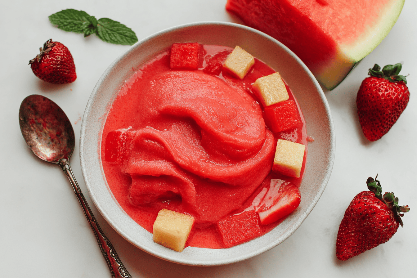 Strawberry Watermelon Sorbet