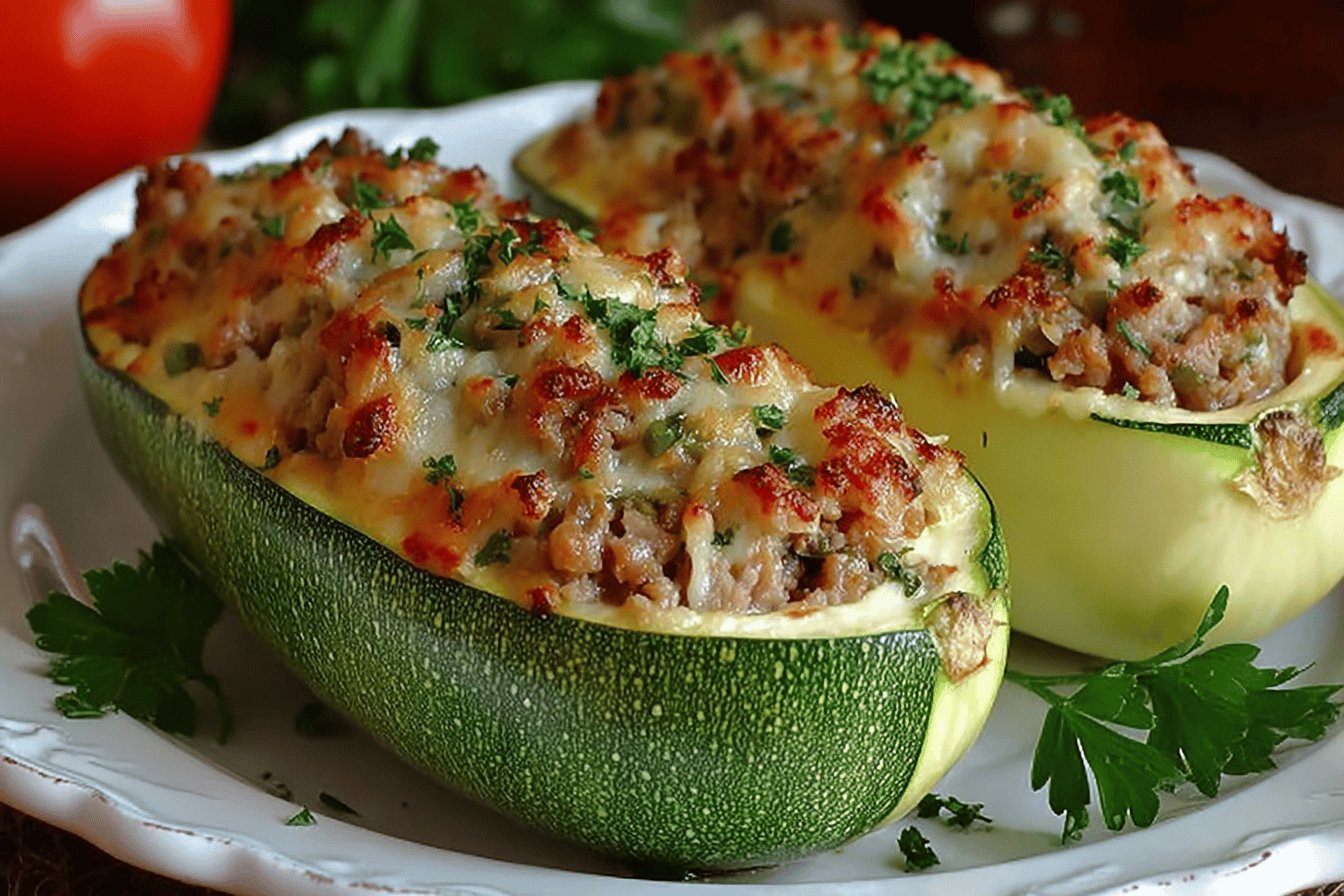 Stuffed Zucchini Boats
