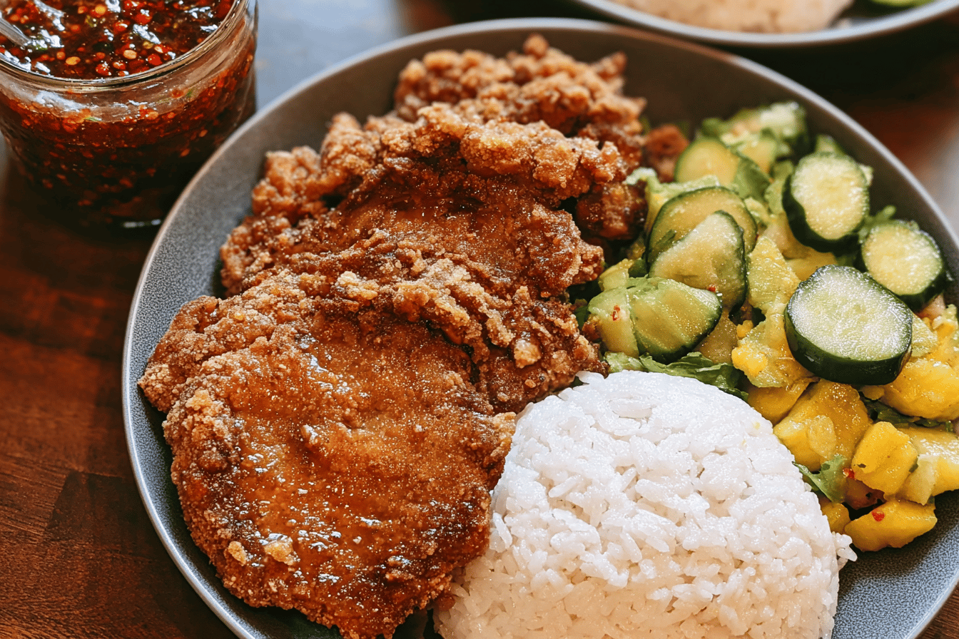 Taiwanese Pork Chops Bento