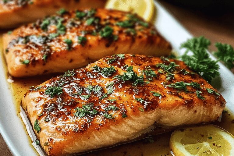 Texas Roadhouse Style Baked Salmon