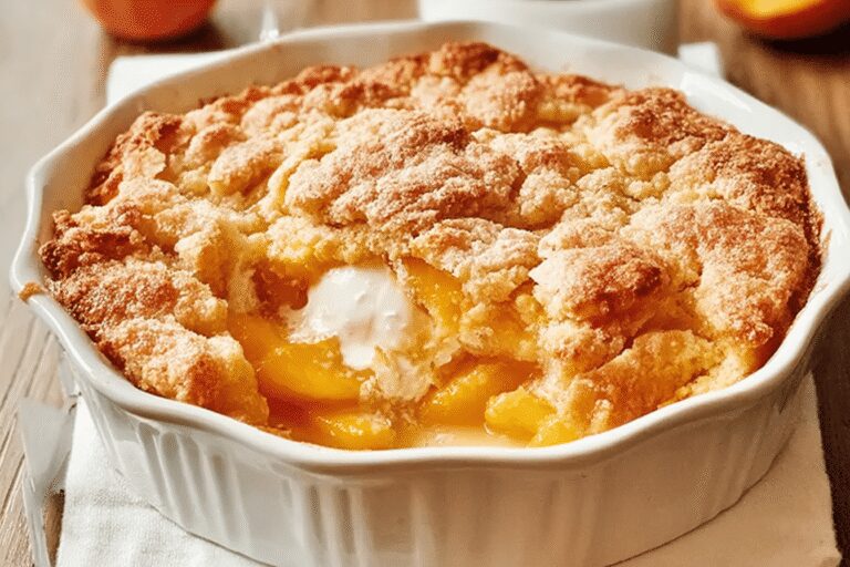The Best Peach Cobbler