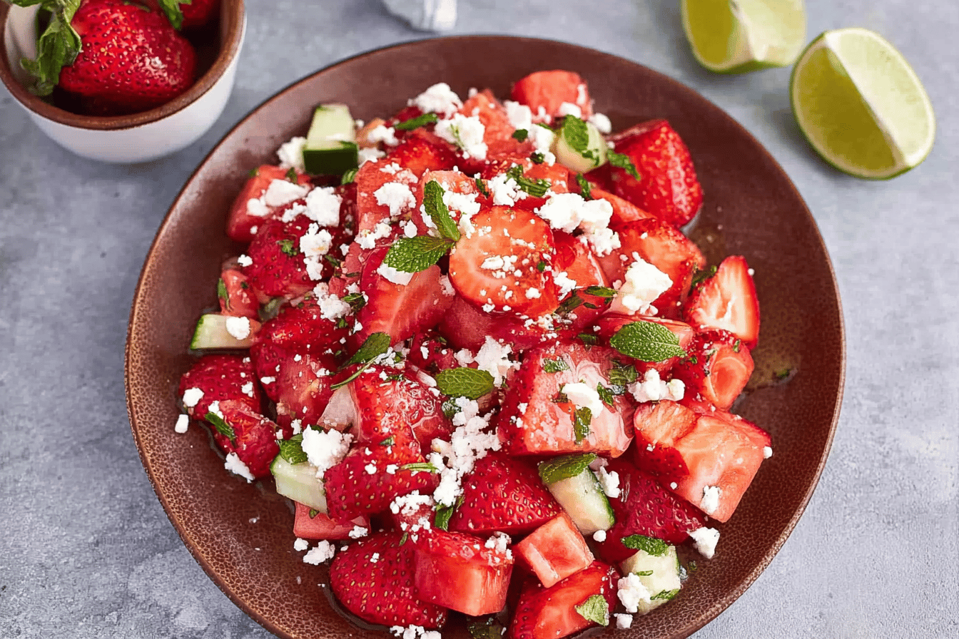 Watermelon Strawberry Salad