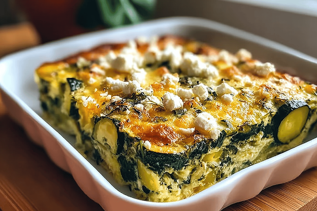 Baked Zucchini Spinach Casserole