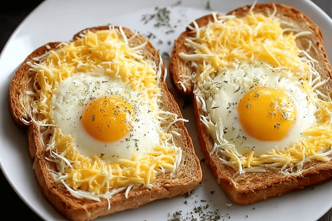 Easy Egg and Cheese Toasts