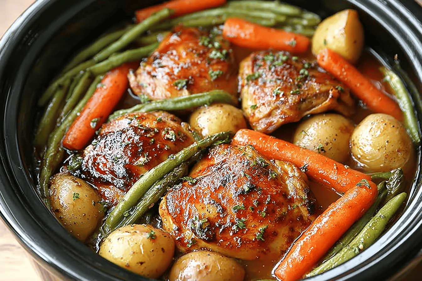 Slow Cooker Honey Garlic Chicken