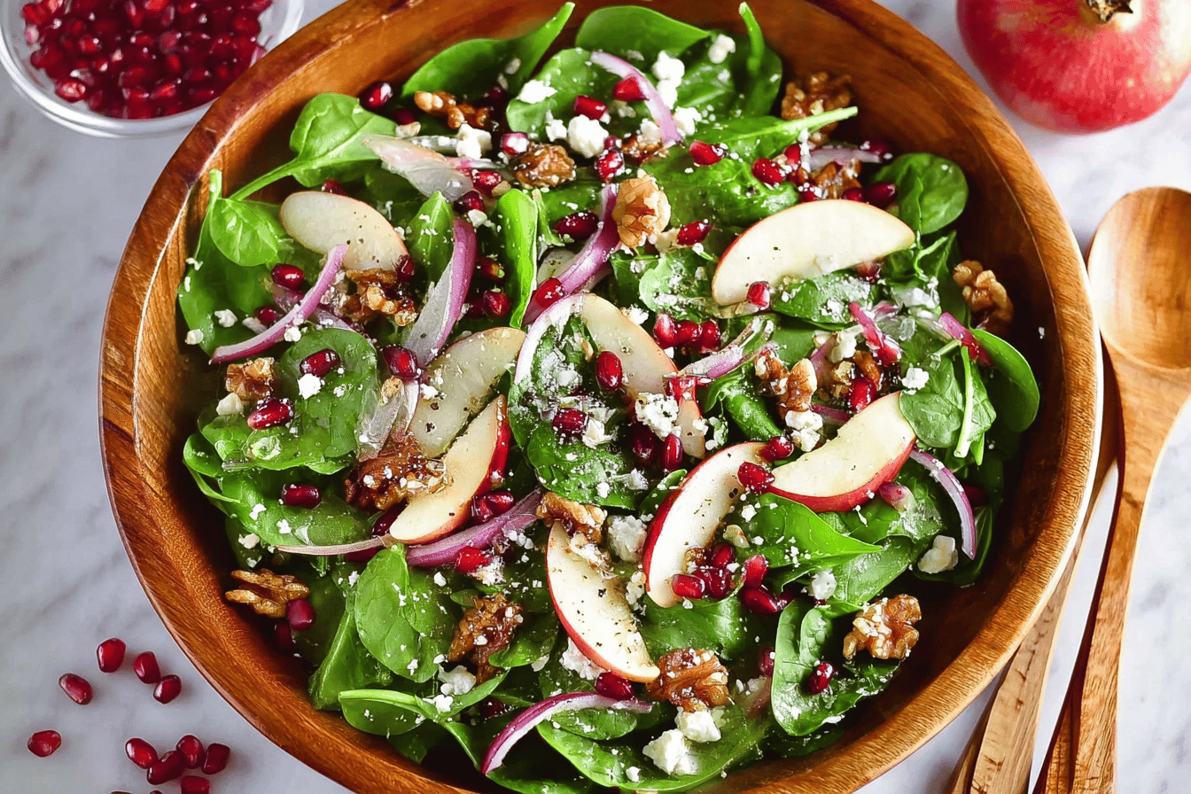 Spinach Pomegranate Salad