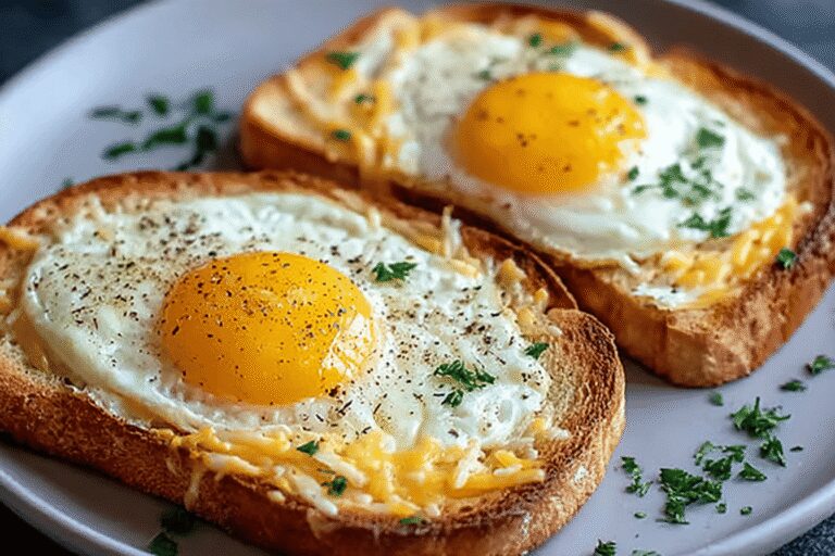 Air Fryer Egg and Cheese Toast