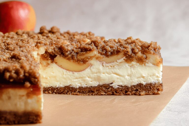 Apple Crumble Cheesecake