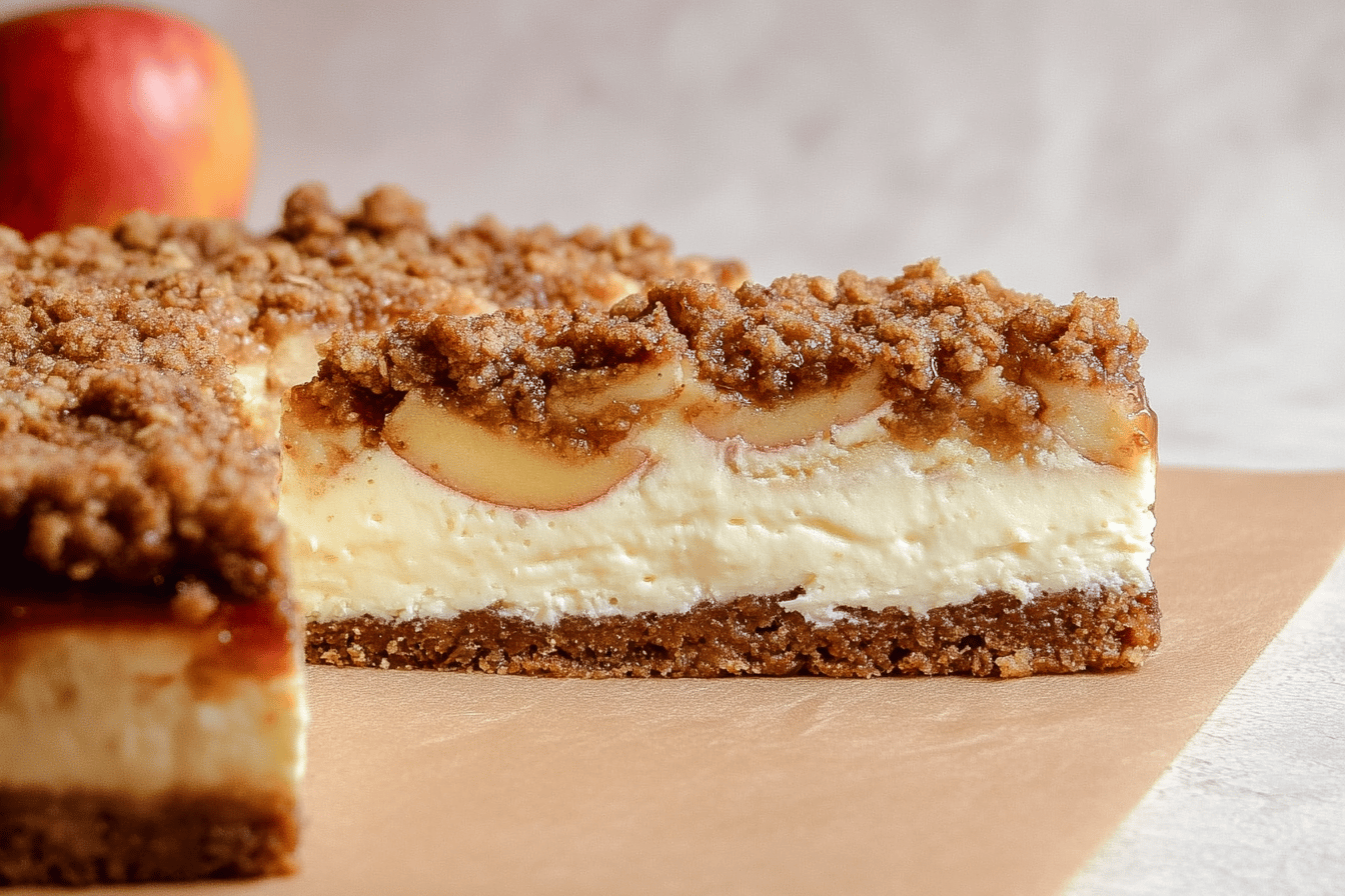 Apple Crumble Cheesecake