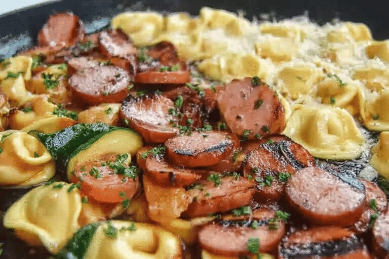 Blackstone Grilled Kielbasa Tortellini