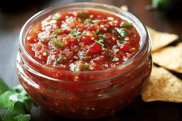 Canned Salsa with Fresh Tomatoes