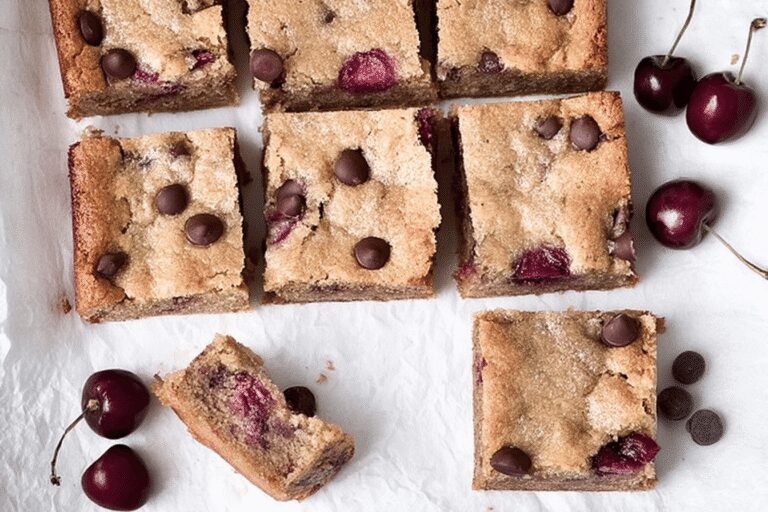Cherry Chocolate Chip Blondies