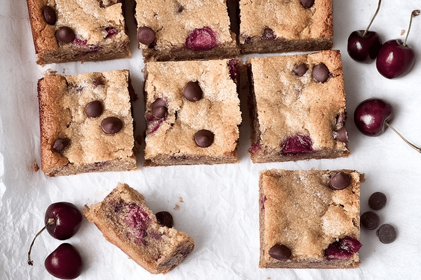 Cherry Chocolate Chip Blondies