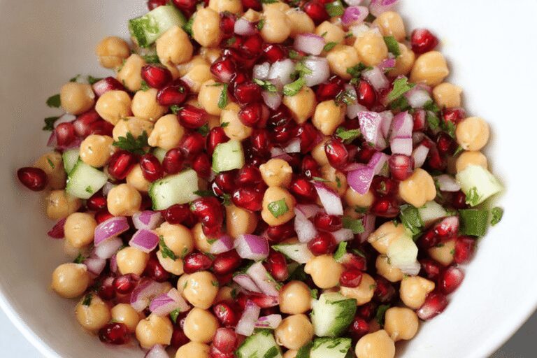 Chickpea Pomegranate Salad