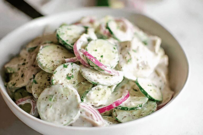 Creamy Italian Cucumber Salad