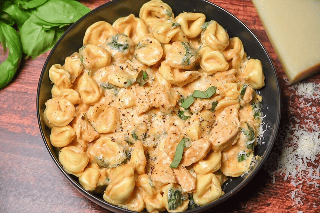 Crockpot Chicken Tortellini