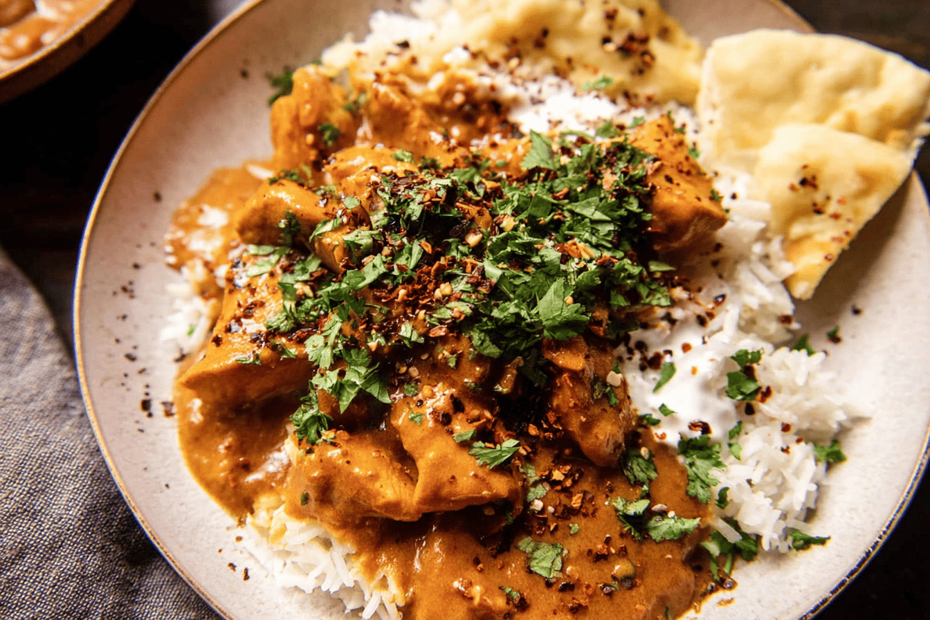 Crockpot Creamy Coconut Chicken Tikka