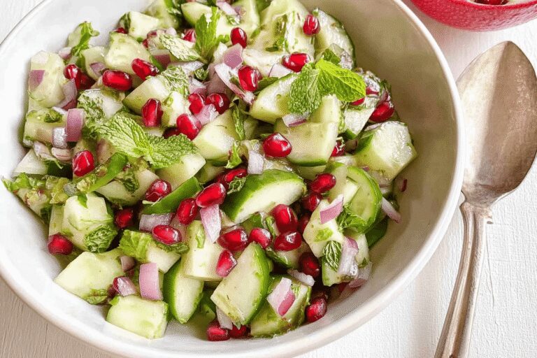 Cucumber Pomegranate Salad