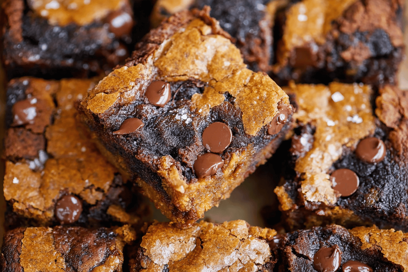 Easiest Fall Pumpkin Brookies
