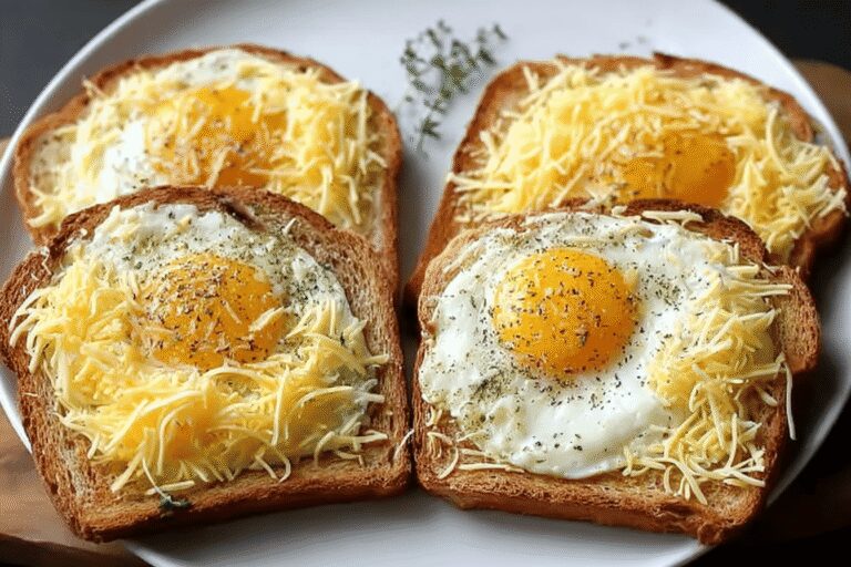 Easy Egg and Cheese Toasts