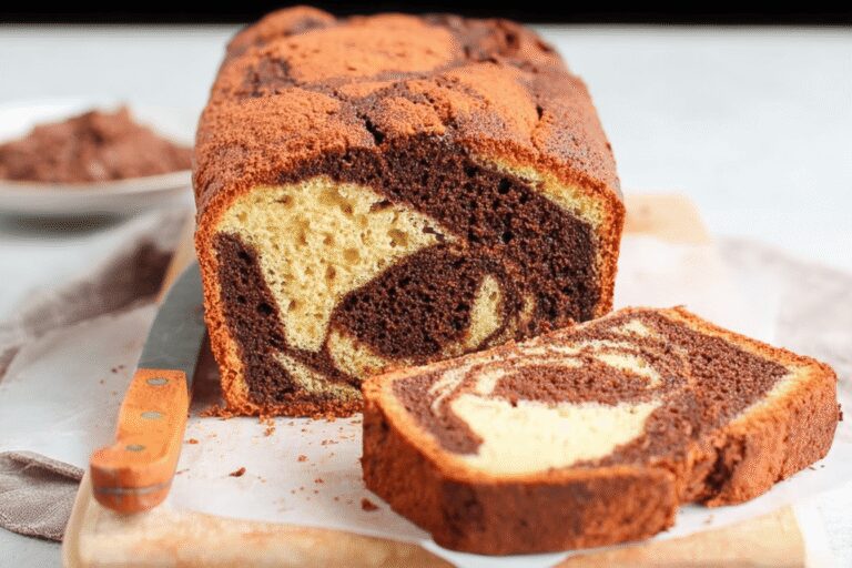 Easy Marble Loaf Cake