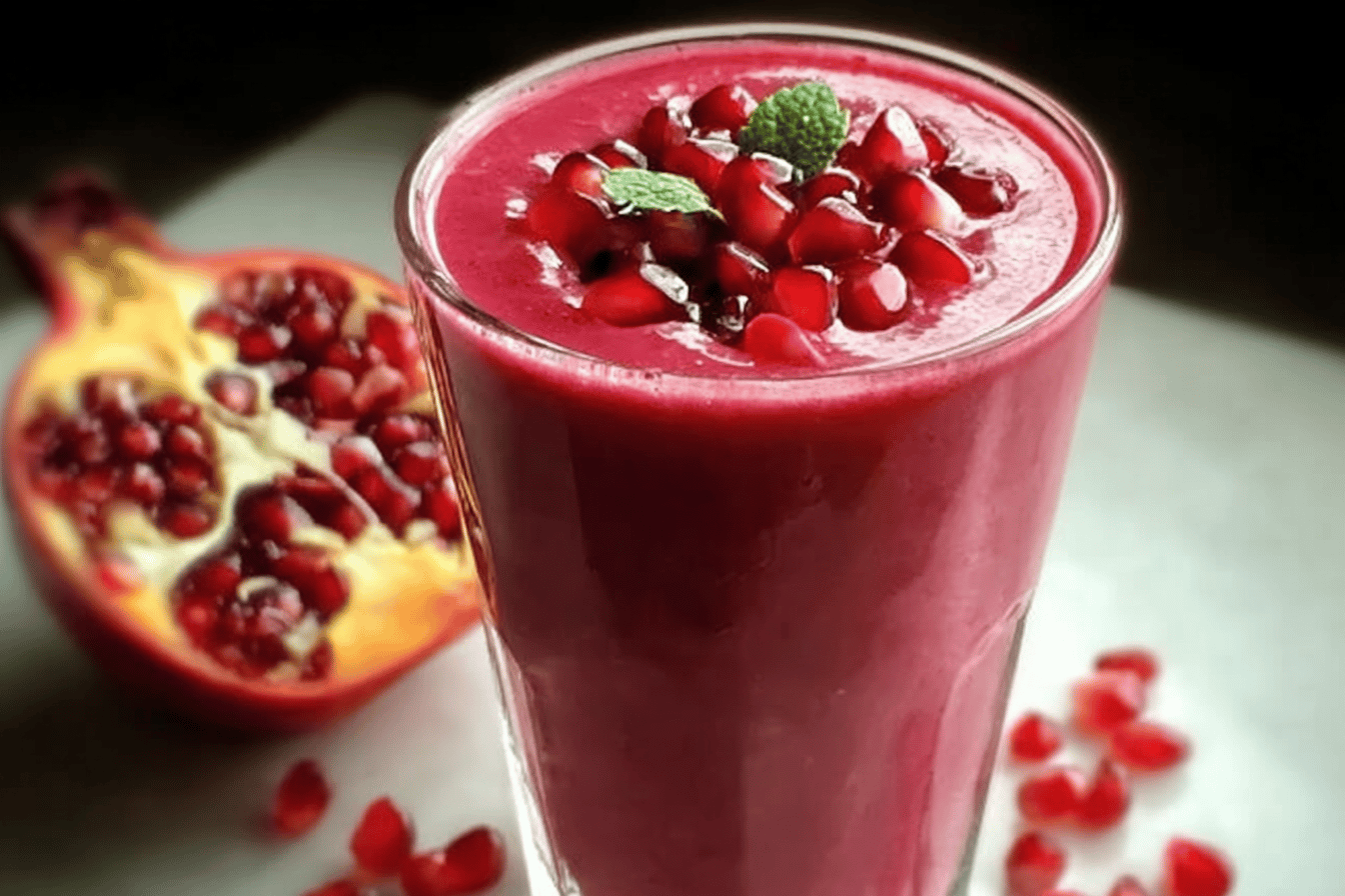Five Minute Superfruit Pomegranate Smoothie