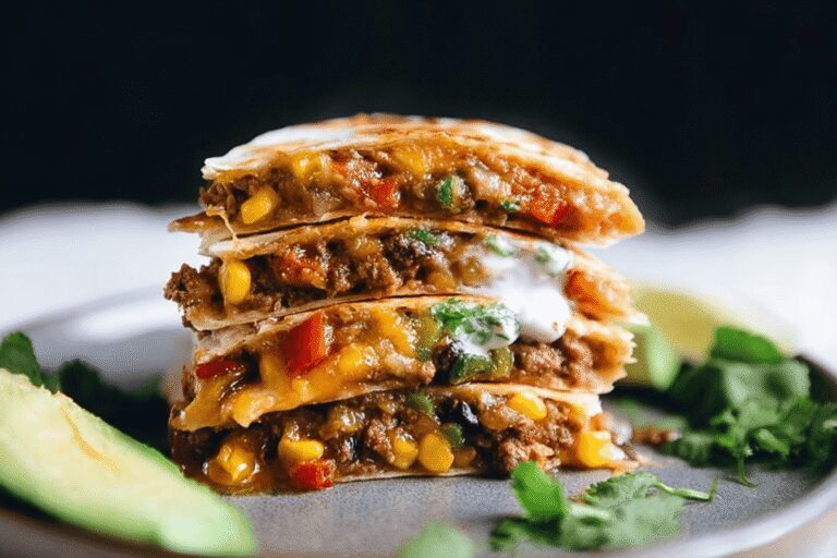 Ground Beef Quesadillas