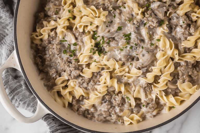Ground Beef Stroganoff