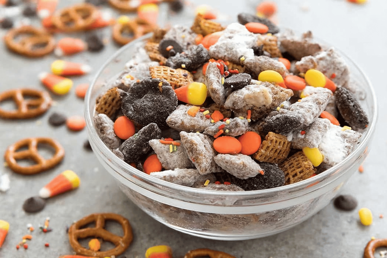 Halloween Chex Mix Muddy Buddies