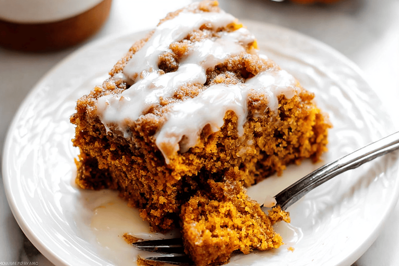 Iced Pumpkin Coffee Cake
