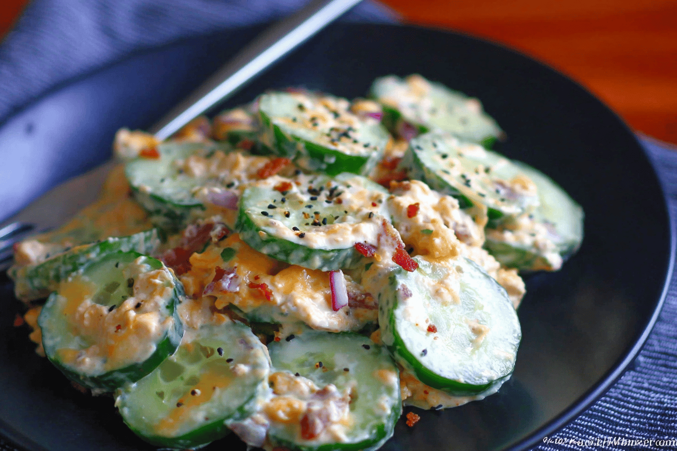 Jalapeno Popper Cucumber Salad