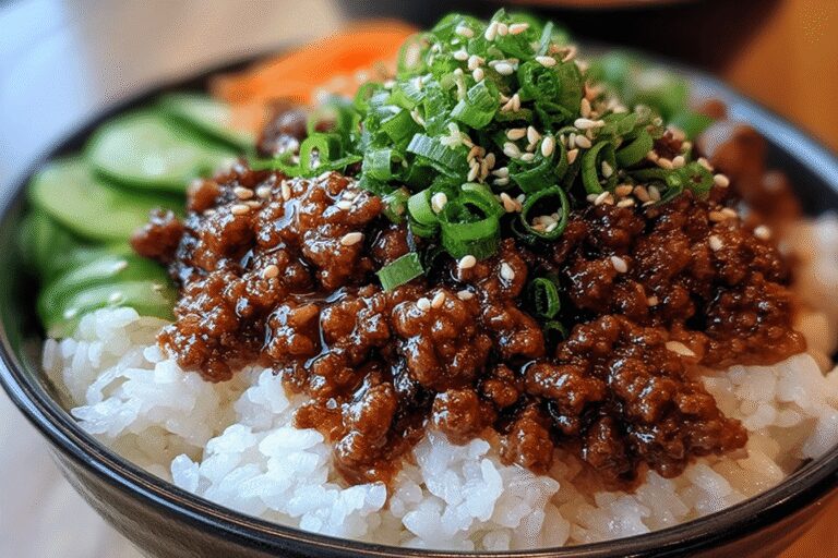 Korean Ground Beef Bowl