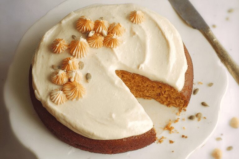 Pumpkin Spice Cake With Frosting