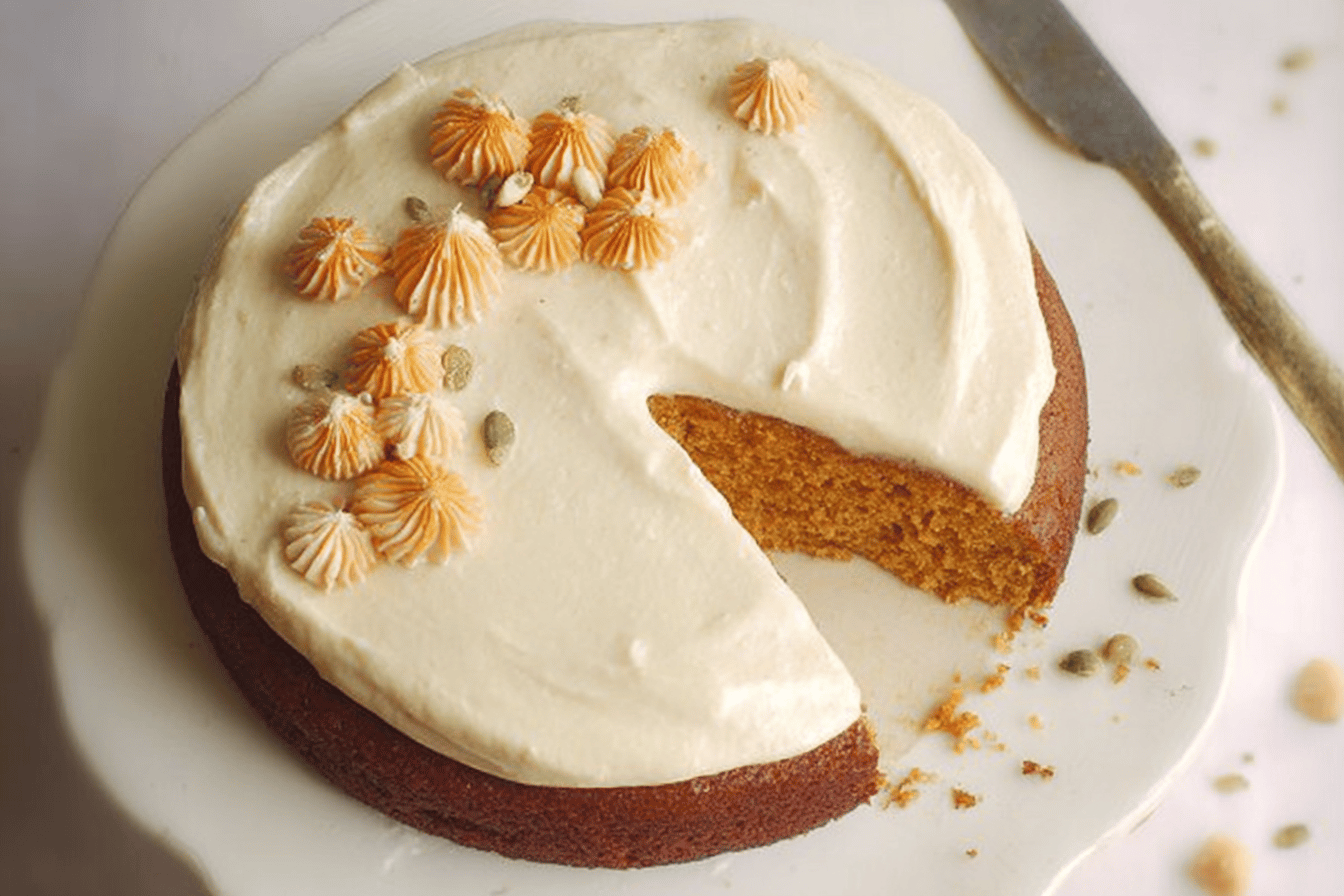Pumpkin Spice Cake With Frosting