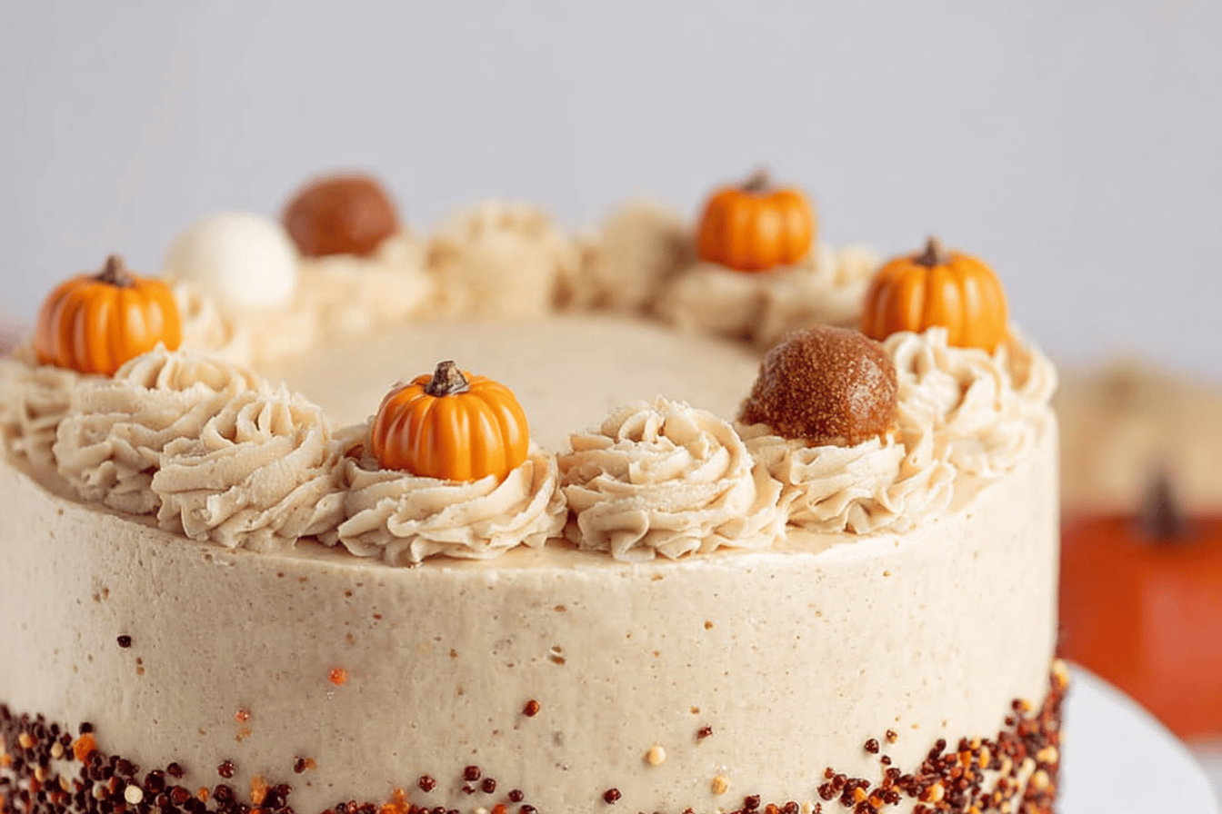 Pumpkin Spice Cake with Frosting