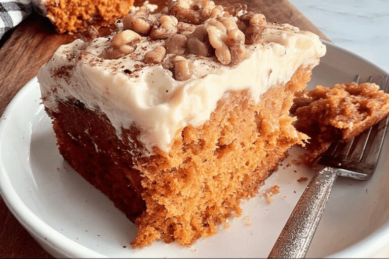Pumpkin Spice Flip Cake