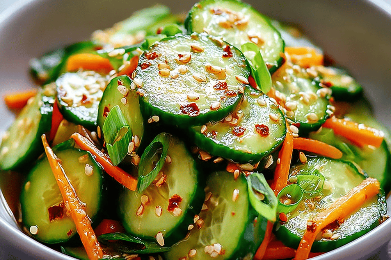 Refreshing Korean Cucumber Salad
