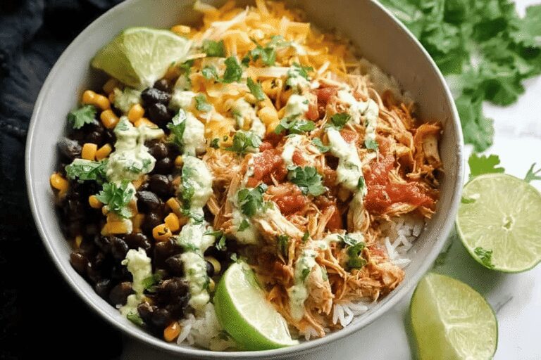 Slow Cooker Chicken Burrito Bowl