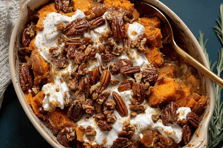 Southern Maple Sweet Potato Casserole